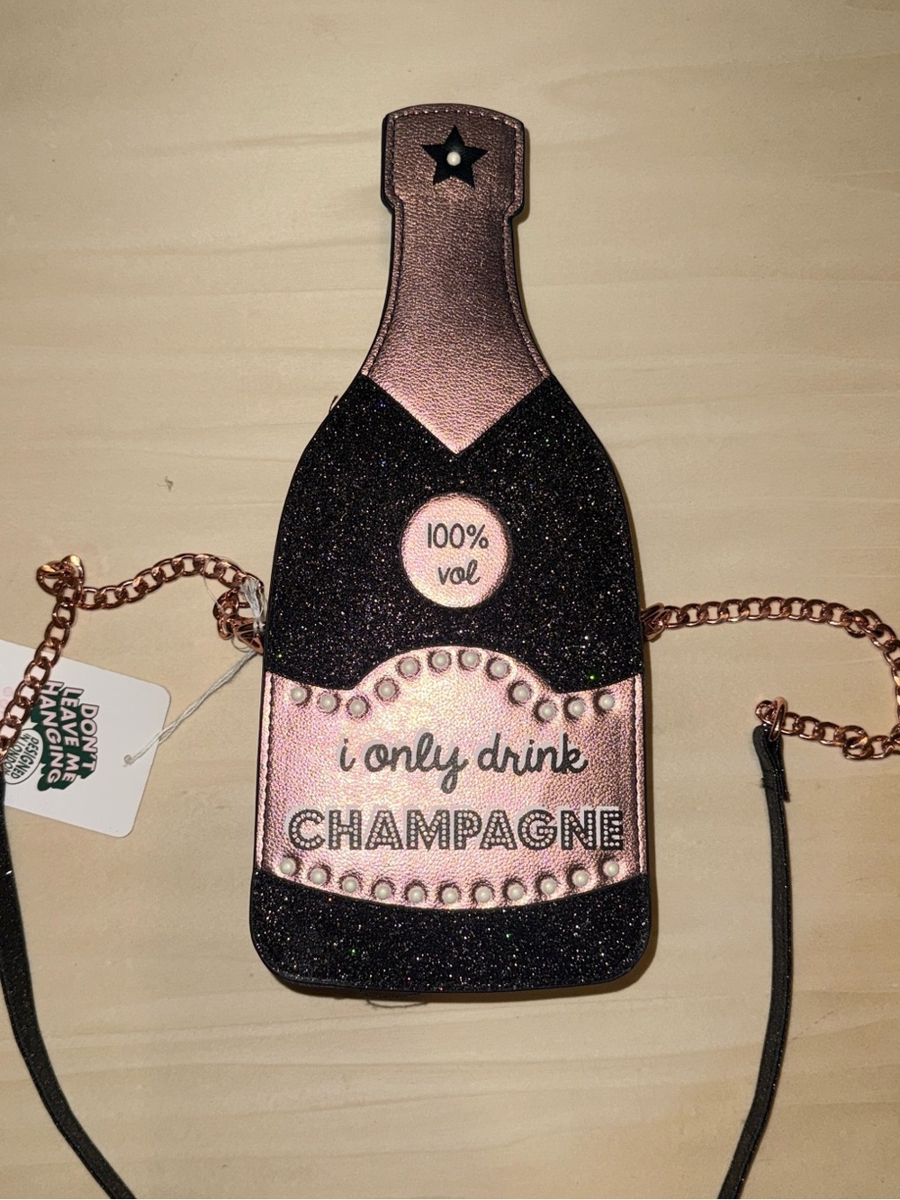 Skinny Dip Champagne Bottle Crossbody Bag